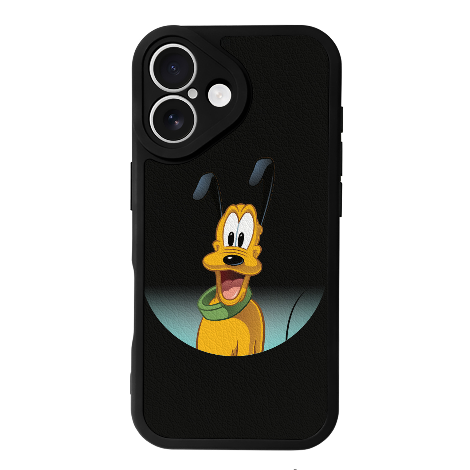 （画像用） ミッキーマウス Mickey Mouse 【iPhone 16シリーズ対応】シリコンスマホケース（レザー調） 材質：シリコン
